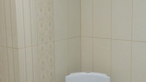 Ремонт ванной комнаты в нежных цветах